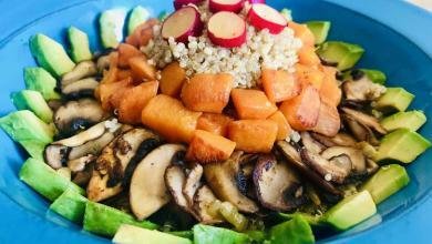 salade de quinoa aux légumes